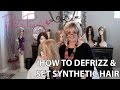 How to defrizz and set synthetic hair and what tools you need