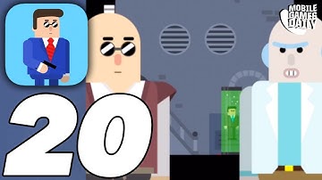 MR BULLET - Gameplay Walkthrough Part 20 - Chapter 20 Laboratory (iOS Android)