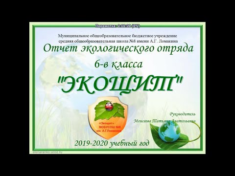 Таганрог школа 8 - 'Экощит' 2019-2020
