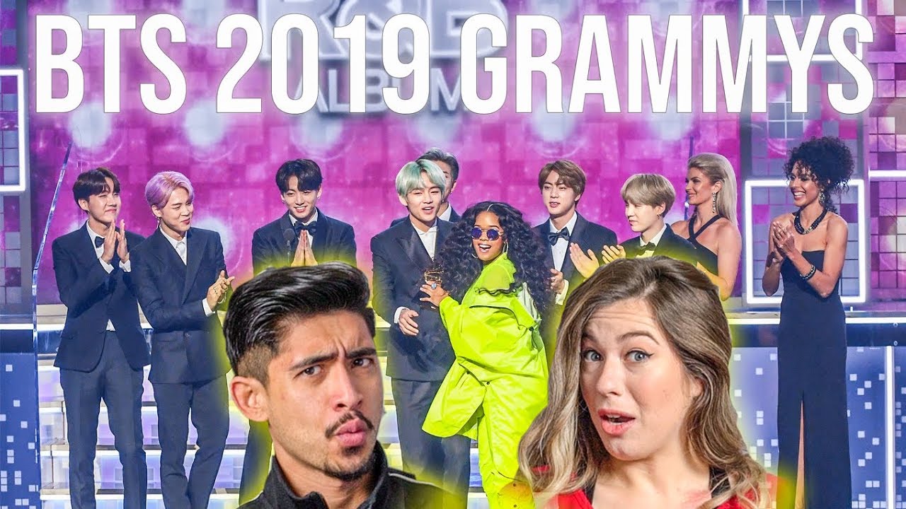 BTS at the 2019 Grammys - Couples Reaction! - YouTube