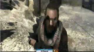 Modern Warfare 2: Crazy throwing knife 1000 feet game winning kill!