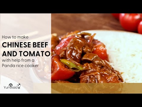 Chinese Beef And Tomato Made With Help From A Panda Rice Cooker