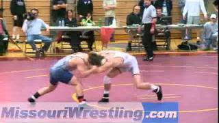 0Greg Hegarty (Blue Springs) 35-1, Sr. over John Wood (Francis Howell Central) 6-1, Jr. (Dec 3-1).