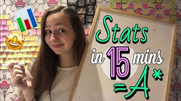 Revise the ENTIRE A-Level Statistics course in 15 minutes! A* revision summary with worked examples!