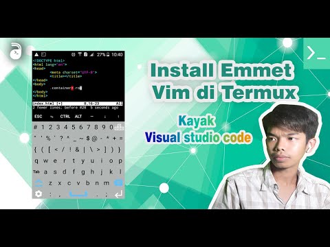Pasang Emmet Vim Termux Kayak Visual Studio Code