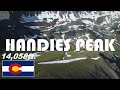 Handies peak colorado 14er via american basin