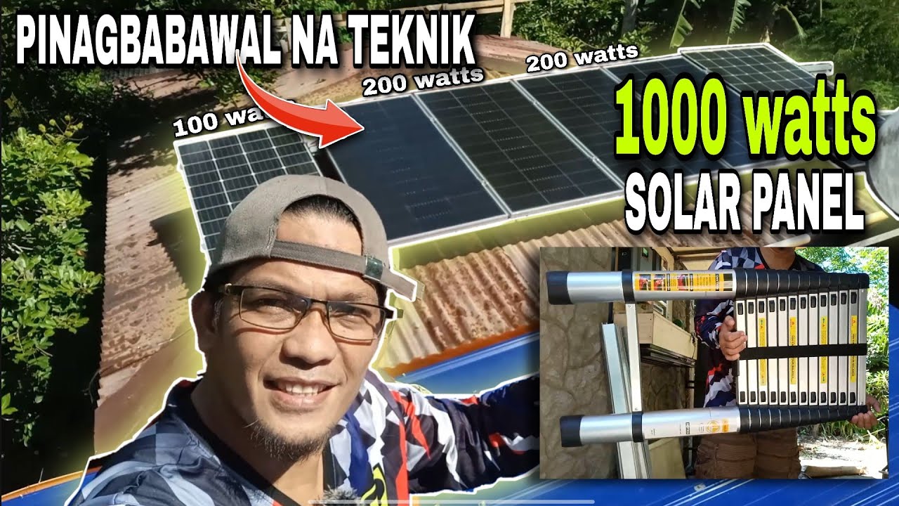 UPGRADE NA NATIN 1000 watts solar panel si HYBRID POWER SUPPLY GAMIT SI