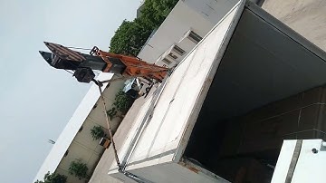 12 ton Hydra crane work // 20 container unloading