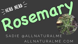Herb Nerd: ROSEMARY