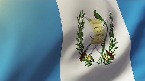 Guatemala Flag Waving In The Wind. Looping Sun Rises Style. Animation Loop Stock Animation