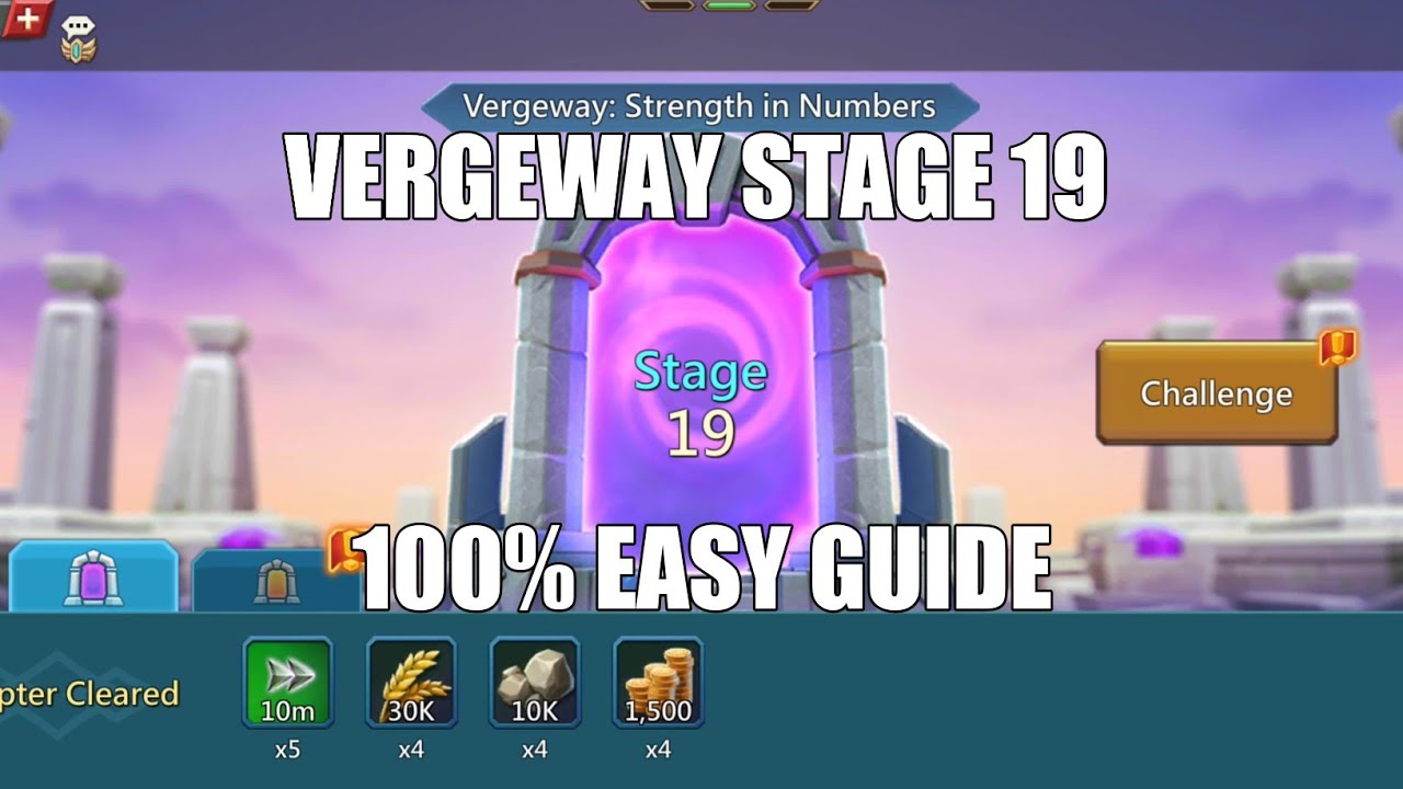 Lords mobile Vergeway Stage 19|Vergeway Strength In Numbers Stage 19 Easiest Guide