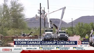 TEP continues work to restore power in Tucson’s southwest side