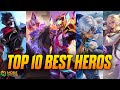Top 10 BEST Heroes in Mobile Legends 2026 🔥 Rank Push Machine! Vyro Sensei 
