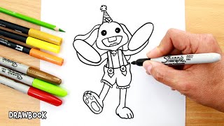 How to draw BUNZO BUNNY (Poppy Playtime)