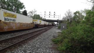 CSX Q141-29 with 5378 Leader in St Denis
