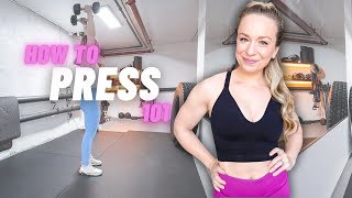HOW TO OVERHEAD PRESS FOR BEGINNERS by Justina Ercole 1,014 views 5 days ago 5 minutes, 22 seconds