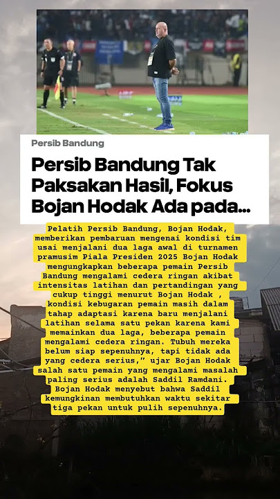 bojan hodak tidak menargetkan ternamen pramusim #shortvideo  #persib