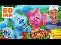 Blue and josh eat food and play games  w magenta  90 minute compilation  blues clues  you