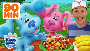 Blue and Josh Eat Food and Play Games! 🌽 w/ Magenta | 90 Minute Compilation | Blue's Clues & You!