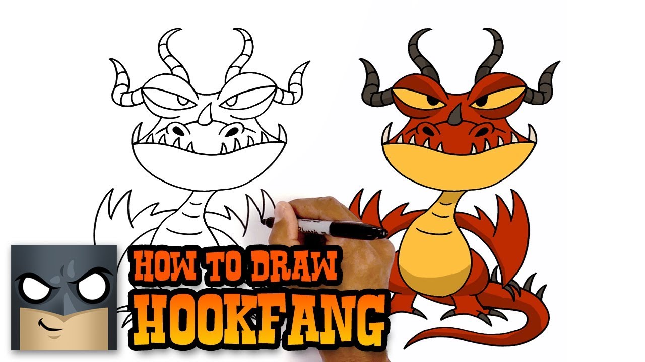 Easy How to Draw a Dragon Tutorial Video, Dragon Coloring Pages