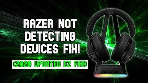 Razer Synapse not detecting device EZ FIX! (2020!)