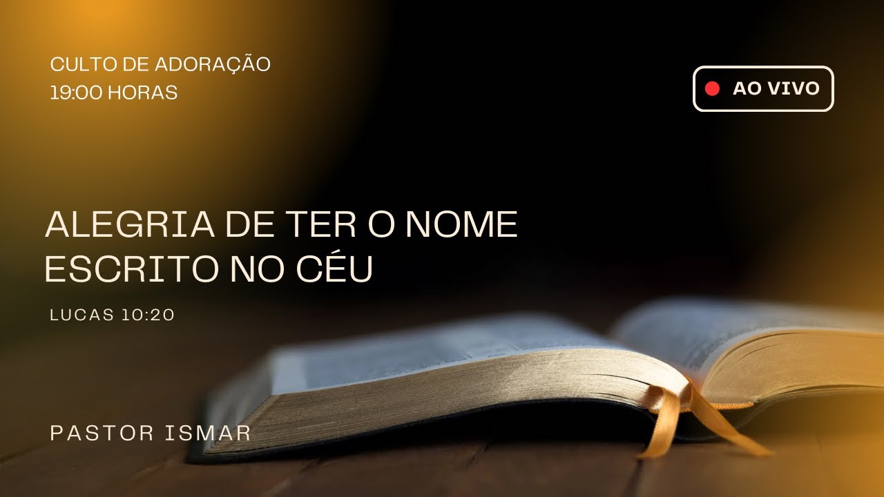 alegria-de-ter-o-nome-escrito-no-c-u-youtube