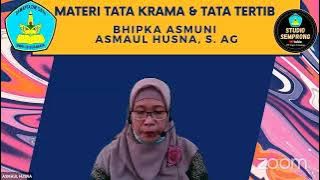 MATERI TATA TERTIB DAN TATA KRAMA DI SMP NEGERI 20 SURABAYA