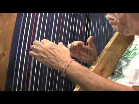 Fanny Power played on harp made from 2x4 lumber, b...