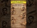 Last letters of India martyrs