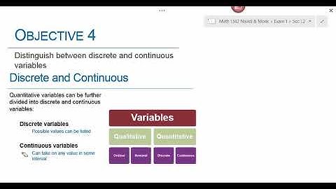 Math 1342 Navidi Sec 1 2 Types of Data Lecture