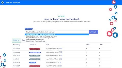 Hướng dẫn sử dụng công cụ tăng tương tác Facebook FFF Blue