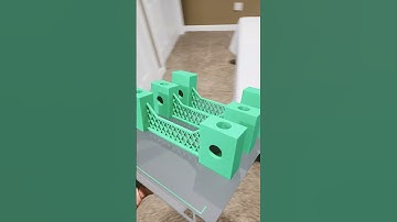 3D printed Modular Spool Rack designed by mker17 #3dprinting #bambulab #filament #spool #ams2 #p1s