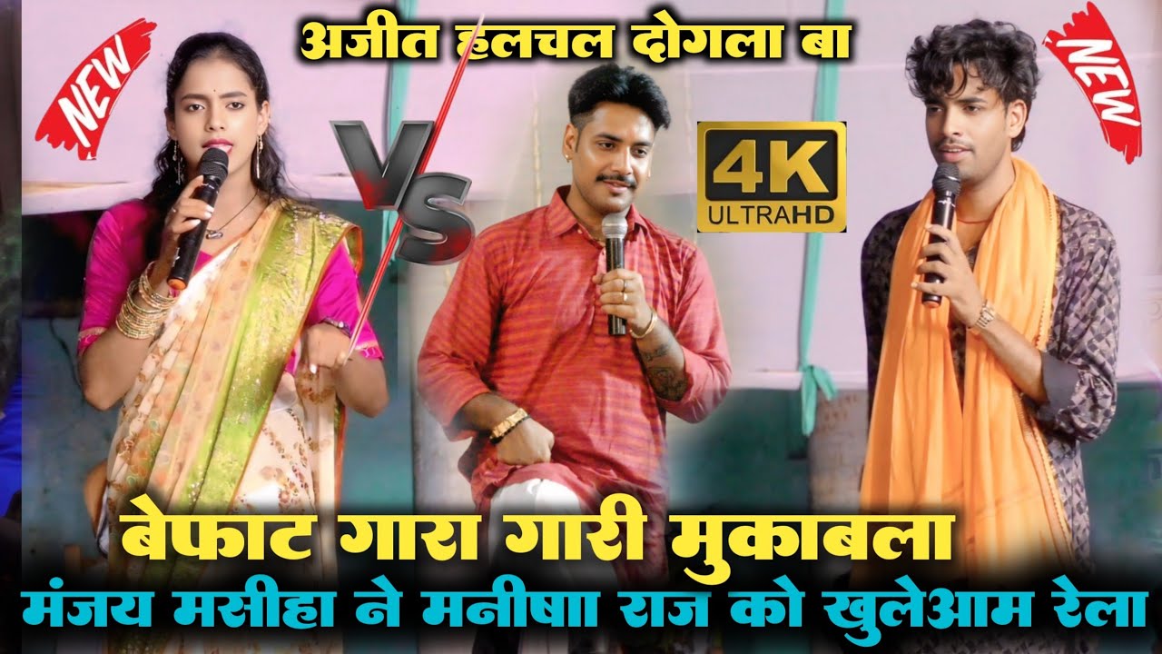 मनीषा राज राज और मंजय मसीहा में हुआ  बेफाट गली गलोज मंजय मसीहा ने मनीषा राज को खुलेआम रेला dugola