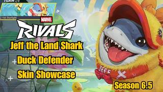 Jeff the Land Shark | Duck Defender Skin Showcase | Marvel Rivals Gameplay Season 6.5 Early Access screenshot 1
