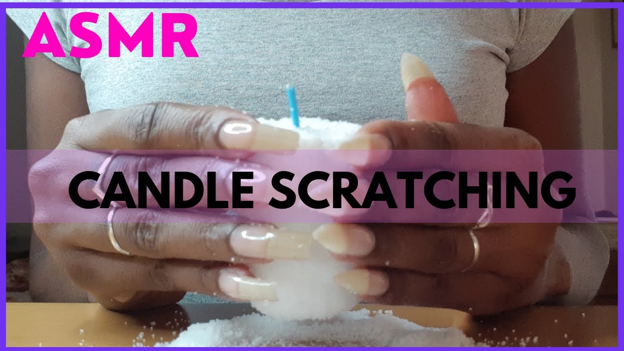 ASMR|Candle Scratching and Tapping🕯️ | Natural nails| No Talking🎧