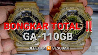 TUTORIAL : Bongkar Total CASIO G-SHOCK GA110-GB Custom LCD Negative to Positive .Gampang banget!!!