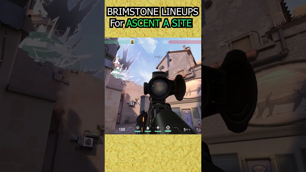 Best Brimstone Lineups for Ascent A Site | Easy & Quick Lineups | TheSomnathOP