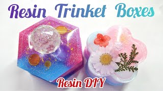 DIY Resin Trinket Jewelry Boxes