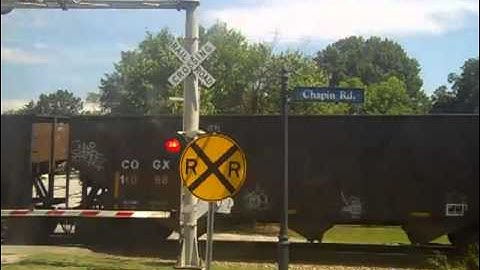 CSX Empty Coal train speeds thru Chapin,SC