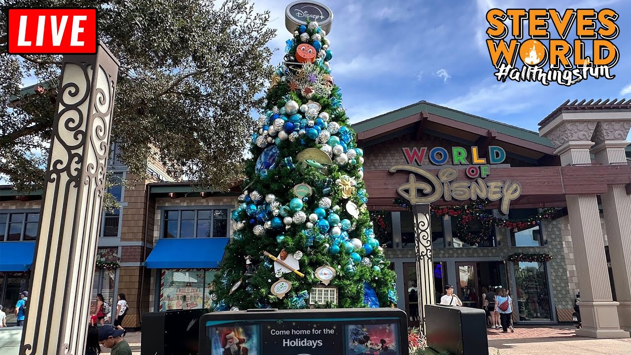 LIVE An Evening At Disney Springs Christmas Tree Stroll Walt live-an-evening-at-disney-springs-christmas-tree-stroll-walt