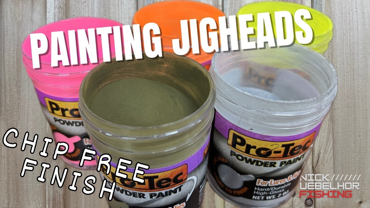 How to Powder Paint a Chip Free Finish on a Jighead! 