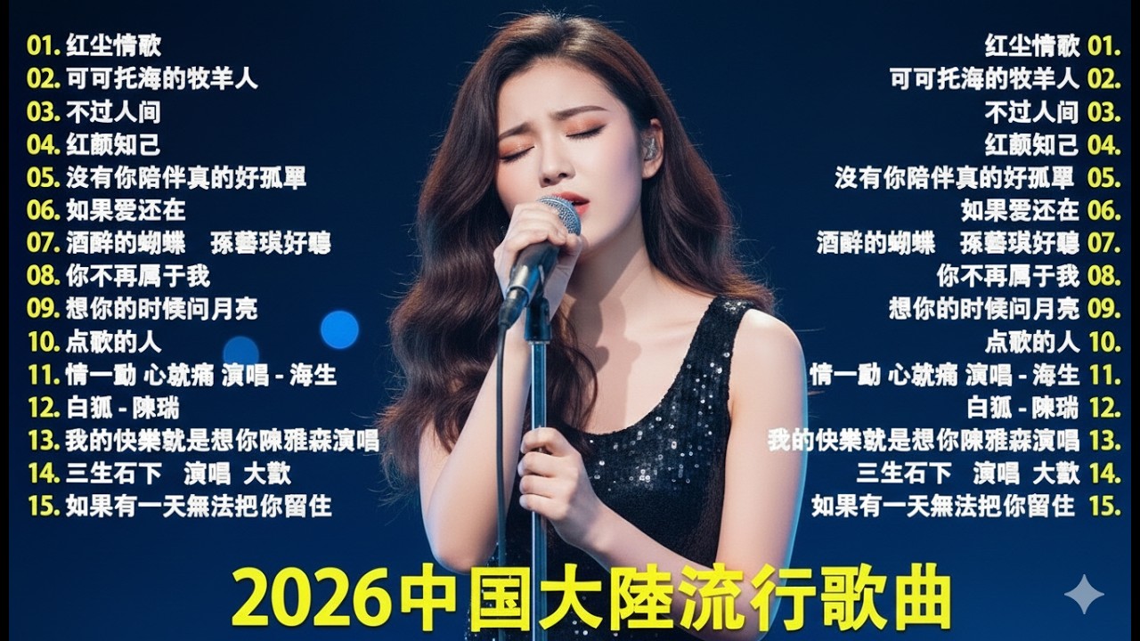 2026華語流行歌🌿🌿大陸流行歌曲 2026流行歌曲 💦💦你的万水千山 \ 如果爱还在 \ 沒有你陪伴真的好孤單 \ 可可托海的牧羊人  🎤🎤Top Chinese Songs 2026.