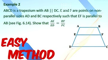 ABCD is a Trapezium with AB || DC. E and F are points on non-parallel sides AD and BC respectively..