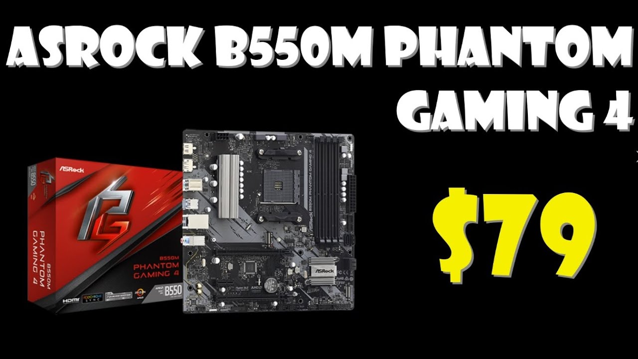 CARTE MERE ASROCK AMD AM4 B550 PHANTOM GAMING-micro ATX