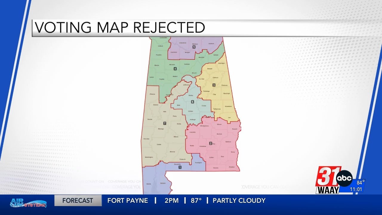 Federal judges reject Alabama Congressional District voting map - YouTube
