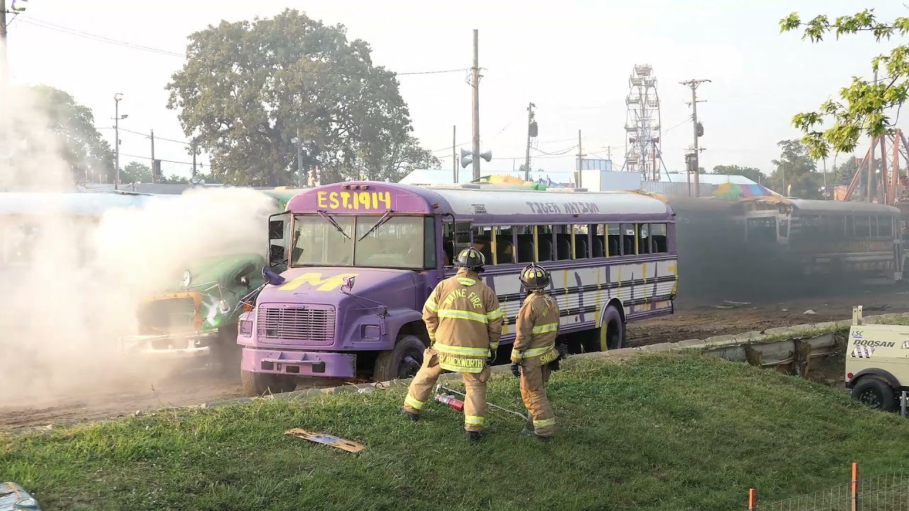 7/22/2021 Fayette County Fairgrounds Demolition Derby pt.2 - School Buses