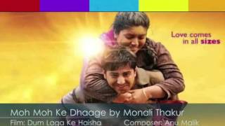 Moh Moh Ke Dhaage (Female) Karaoke with (lyrics below)