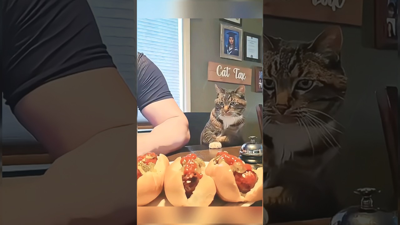 Вежливые коты 🥰🥰 