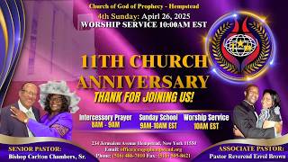 4th Sunday-5/24/2026 | 10AM | "Living The Ressurrected Life" | Pastor Rev. Errol Brown | COGOP