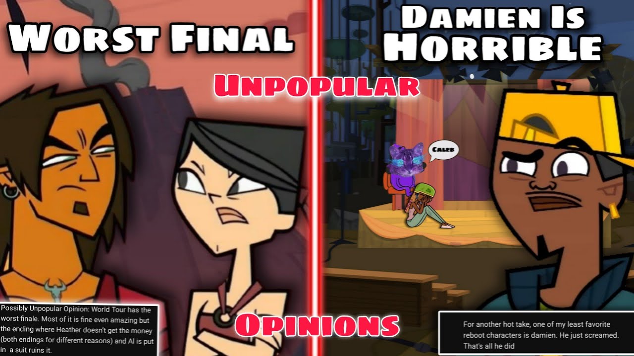 Reading Your Guys Most Unpopular Total Drama Opinions!! (Julia Is Better Than Heather And More..)